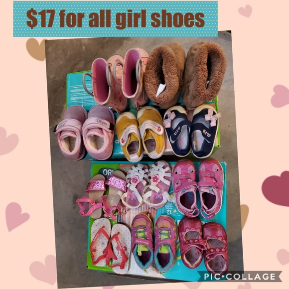 $17 for 11 Girl shoes